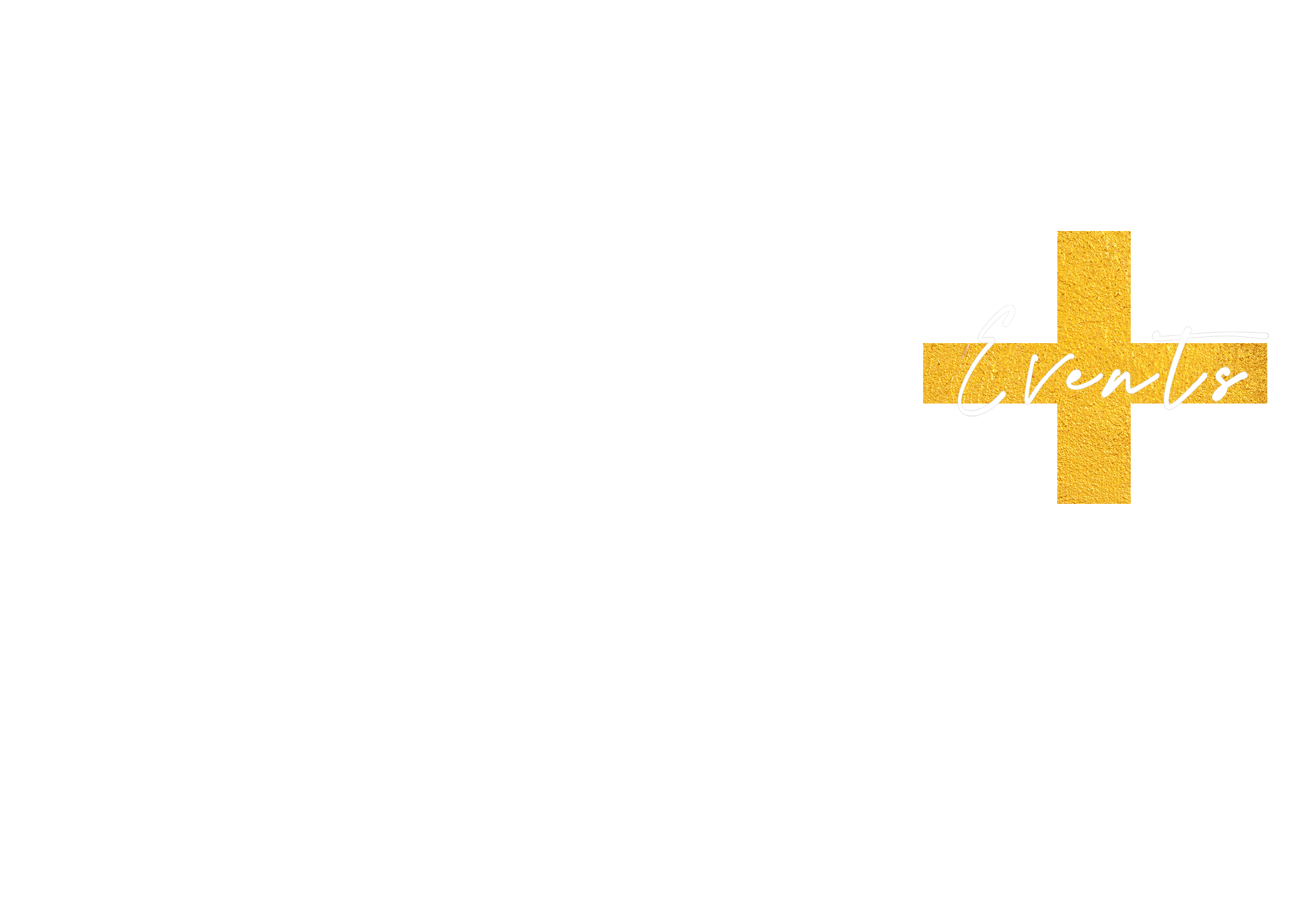 Ash + Court Events Logo White Gold